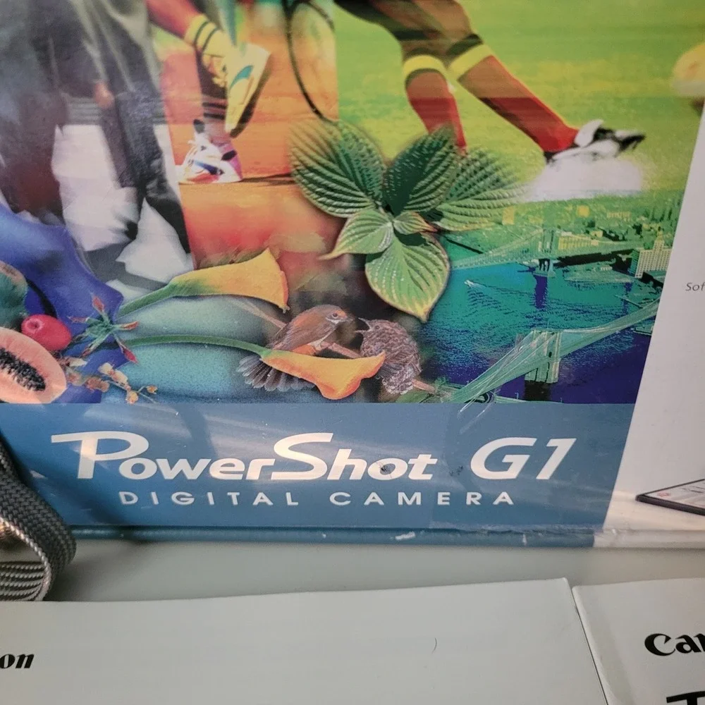 Vintage Canon PowerShot G1 Digital Camera Kit Complete Boxed Set Tested/ Working